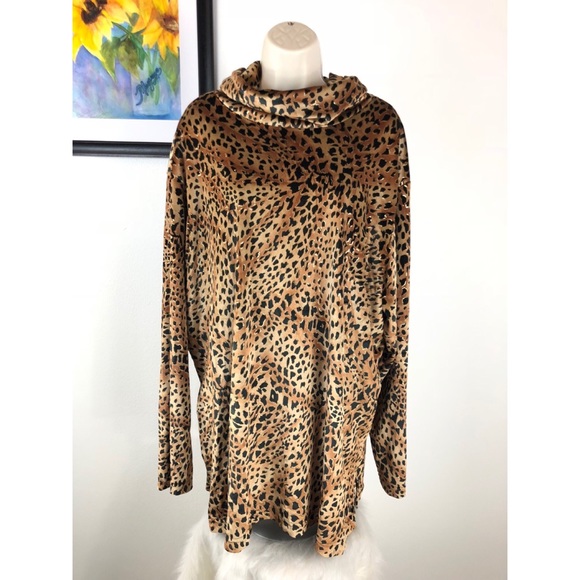 Coldwater Creek Tops - Coldwater Creek 3X Animal Print Soft Blouse